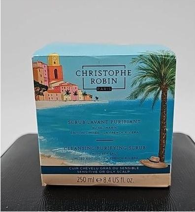 Produktbild Christophe Robin Scrub Lavant Purifiant au Sel Marin Édition Limitée – La French Riviera (250 ml, Flüssiges Shampoo)