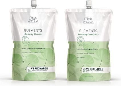 Actual product image Wella Elements Renewing Shampoo Pouch (1000 ml, Liquid shampoo)