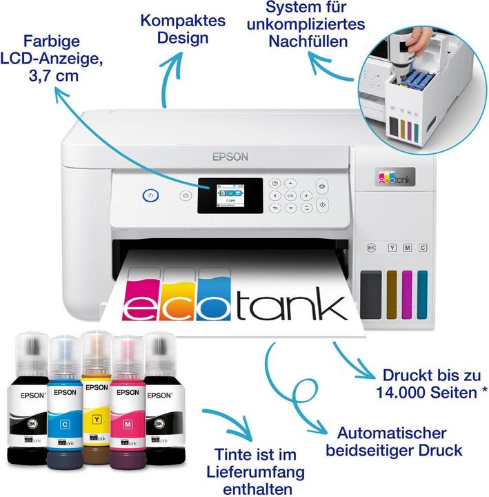 Actual product image Epson EcoTank ET-2856 (Ink tank, Colour)