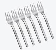 Actual product image Esmeyer CAKE FORK "BETTINA" 6PCS. POLI (250-033) (6 Piece, Pitchfork)