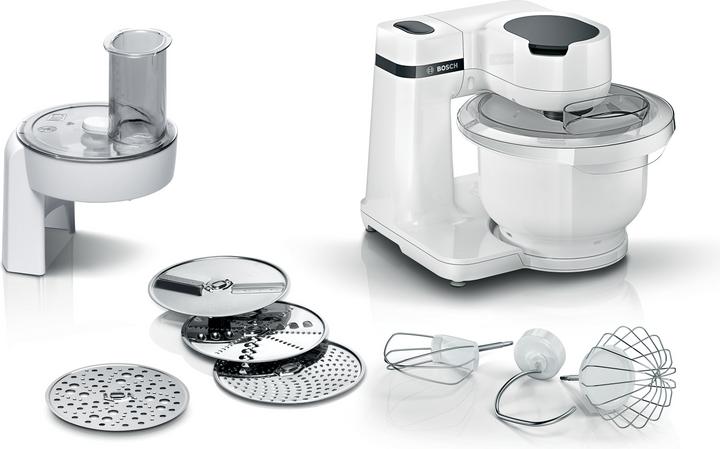 Produktbild Bosch Hausgeräte Serie 2, Küchenmaschine, MUM, 700 W, Weiss, Weiss, MUMS2AW01 (700 W)