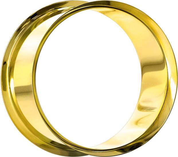 Immagine prodotto Star Piercing Anello a micro segmenti placcato in oro con strato di titanio (Acciaio chirurgico 316L, senza ottone)