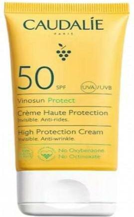 Actual product image Caudalie Vinosun Haute Protecting Sun (Suntan cream, SPF 50, 50 ml, 72 g)