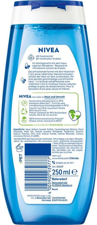 Produktbild NIVEA MEN Duschgel Fresh Pure Trio (750 ml)