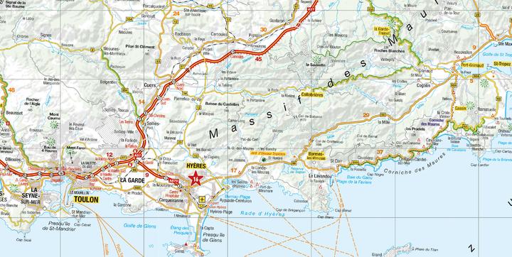 Produktbild Reisekarte Provence-Alpes-Côte d'Azur 1:275.000