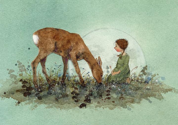 Produktbild Postkartenbuch »Waldkinder« (Harter Einband, Deutsch)