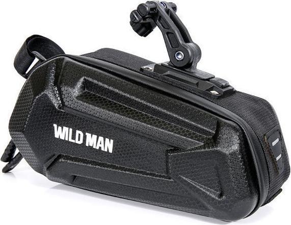 Immagine prodotto Wildman Bicycle accessory traveling bag under bike saddle with zipper 1,2L XT7 black (1.20 l, Borsa portapacchi)