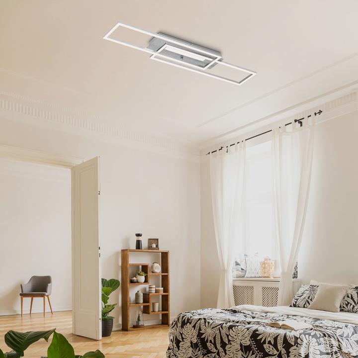 Produktbild Briloner LED Deckenleuchte, alu gebürstet, LED/40W (4400 lm)