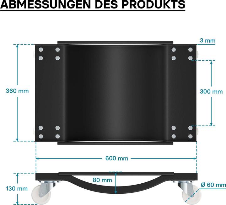 Actual product image Wiltec Car transport tray