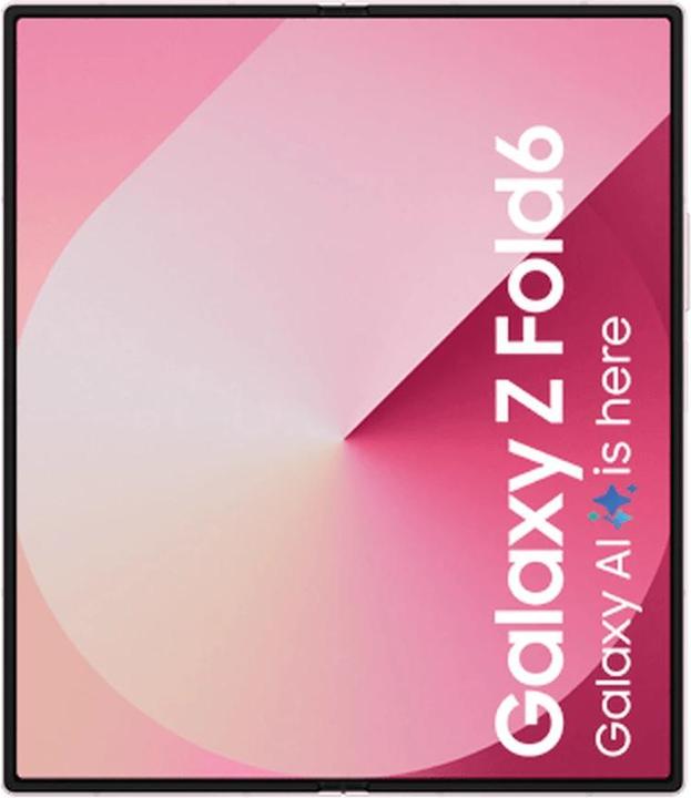 Actual product image Samsung Z Fold 6 5G 1TB Pink (1000 GB, Pink, 7.60", Dual SIM, 49.94 Mpx, 5G)