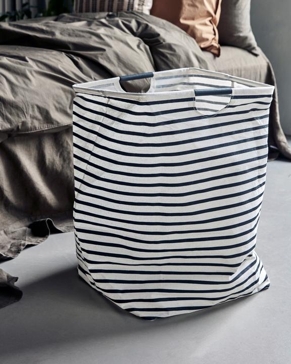 Produktbild House Doctor Wäschesack, HDstripes, Schwarz/Weiss (4.09 l)