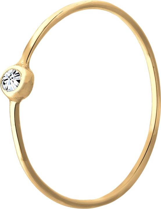 Immagine prodotto Elli Anello Solitario Impilabile in Cristallo Argento 925 (58, 925 Argento)