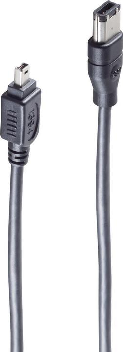 Shiverpeaks ®-BASIC-S--FireWire-Anschlusskabel, IEEE 1394B Kabel, 9-pol Stecker auf 1394A 4-pol Stecker, 1,8m (1.80 m, FireWire)