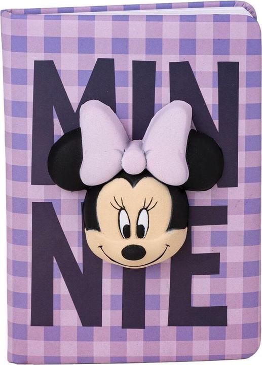 Actual product image Minnie Mouse Notebook SQUISHY Purple 18 x 13 x 1 cm (18 x 13 cm)