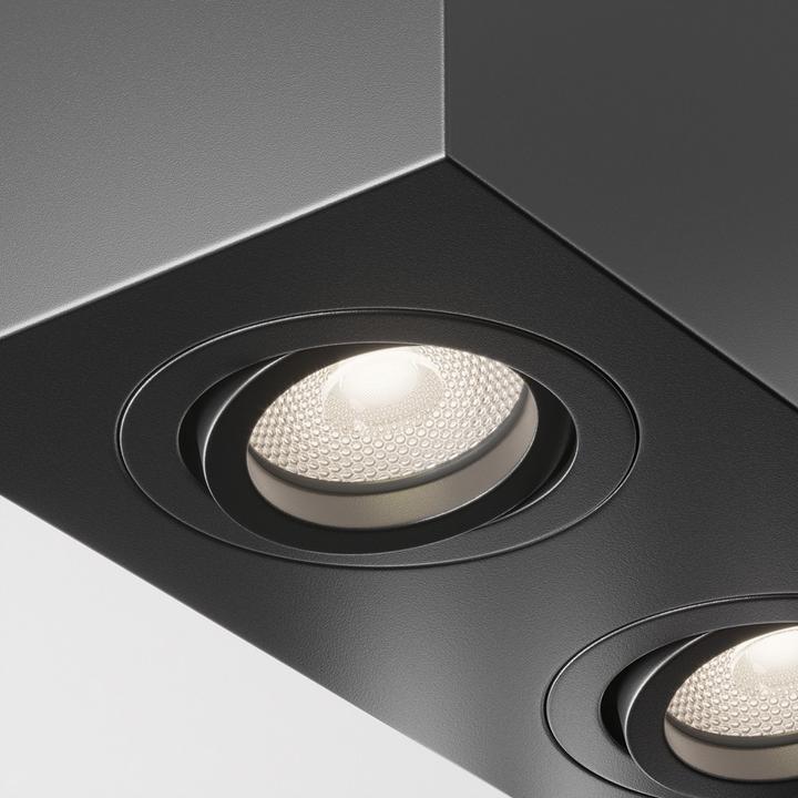 Image du produit Maytoni Atom plafonnier, lampe de plafond 2x GU10 noir (GU10)