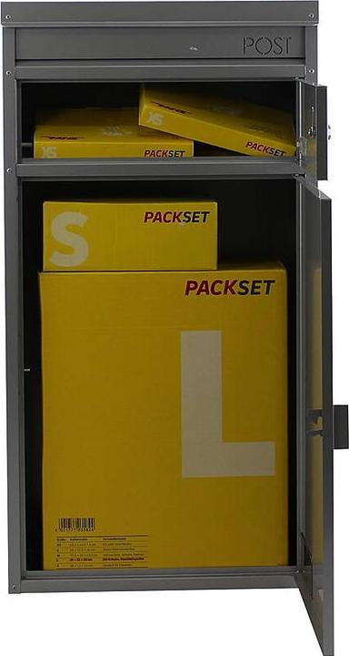Actual product image SafePost 65 Letterbox with parcel compartment sillberg grey