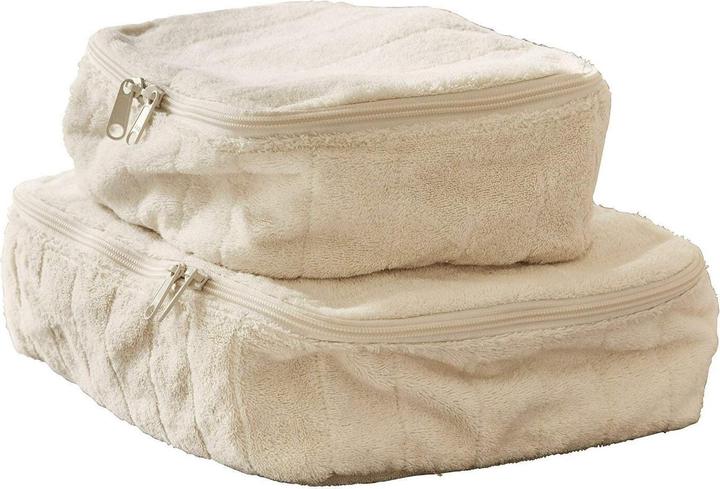 Loberon Kosmetiktasche 2er Set Invarel creme