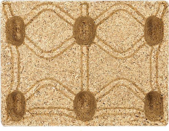 Actual product image Inka Pallets made of moulded chipboard, LxW 800 x 600 mm, with 6 feet, max. load 500