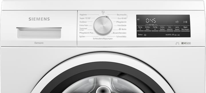 Produktbild Siemens iQ500, Waschmaschine, unterbaufähig - Frontlader, 9 kg, 1400 U/min., WU14UT49 (9 kg, Links)