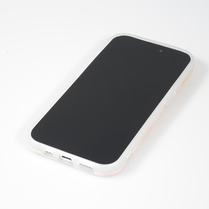 Image du produit PhoneLook Coque Silicone rigide mat avec effet marbre imprimé saumon (Apple iPhone 14 Pro)