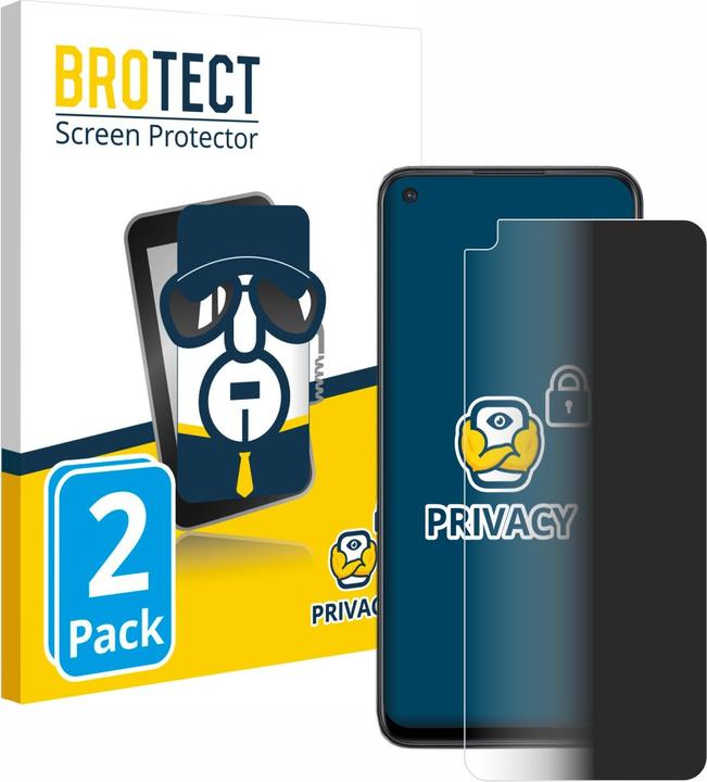 Produktbild BROTECT Sichtschutzfolie Anti-Spy Privacy Folie Blaulicht-Schutz (2 Stück, OnePlus Nord CE 2 Lite 5G)