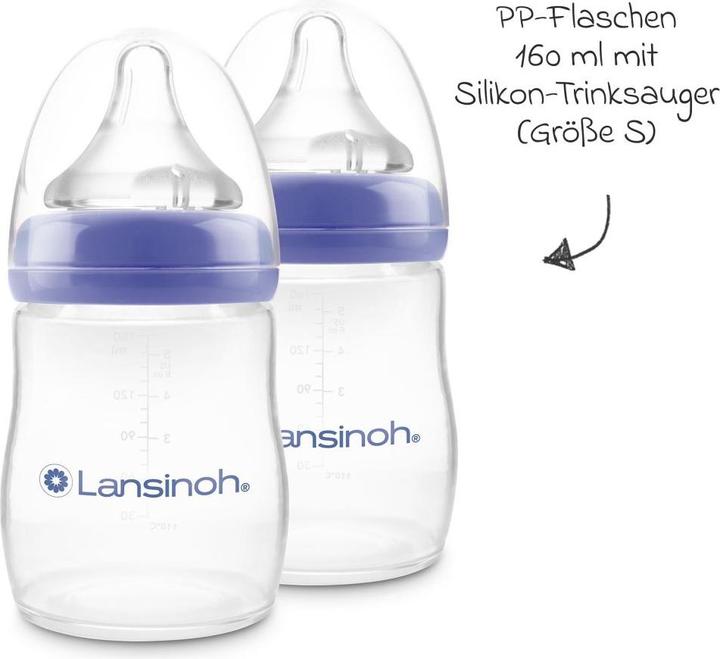 Actual product image Lansinoh Babyflaschen 9-tlg. PP-Flaschen-Set mit NaturalWave® Trinksauger