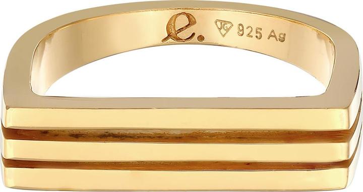 Actual product image Elli Rectangle, signet ring (60, 925 Silver)