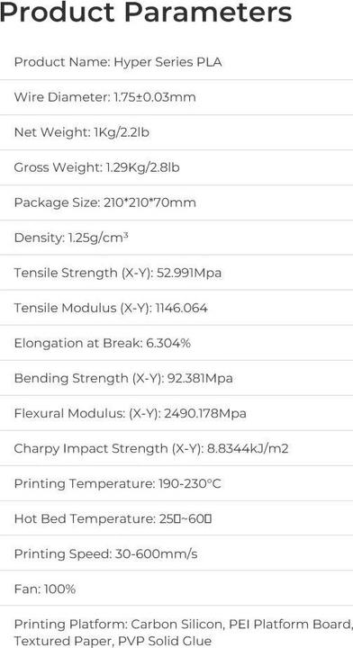 Actual product image Creality Filament PLA Hyper, Black, 1.75 mm, 1 kg (PLA, 1.75 mm, 1000 g, Black)