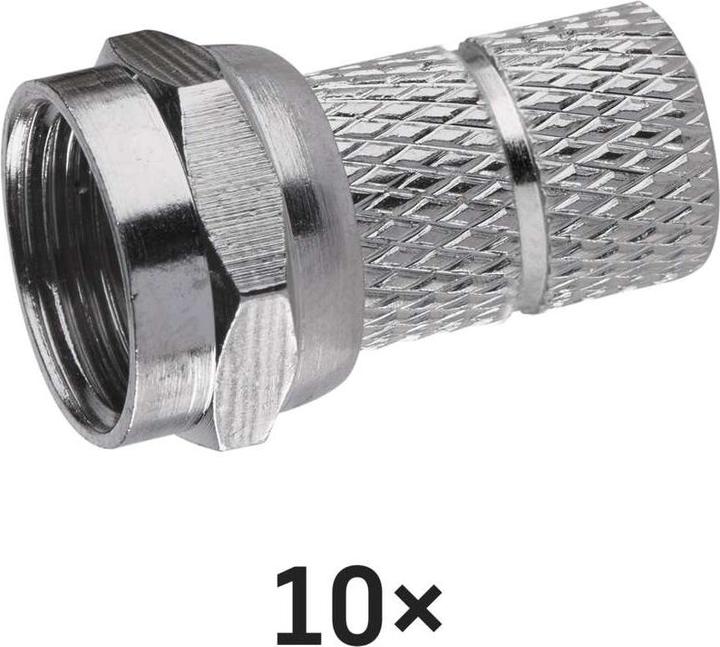 Produktbild Emos Konnektor F-Stecker für Koaxialkabel CB113, 10 Stk.