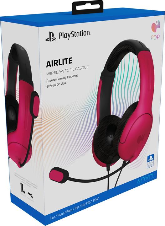 Image du produit PDP Casque filaire AIRLITE: Scarlet Red Pour PlayStation 5 et PlayStation 4 (Filaire)