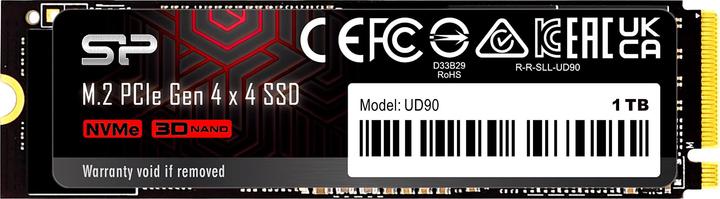 Silicon Power M.2 2280 PCIe 1TB SSD UD90 Gen4x4 NVMe 4500/1950 MB/s (1000 GB, M.2 2280)