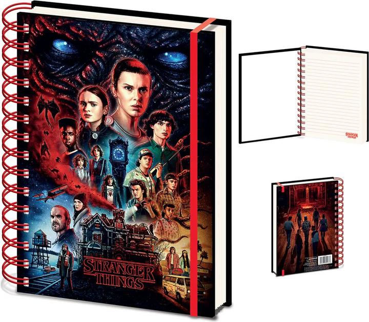 Immagine prodotto Pyramid Stranger Things 4 cahier à spirale A5 Wiro Red Vecna (A5)