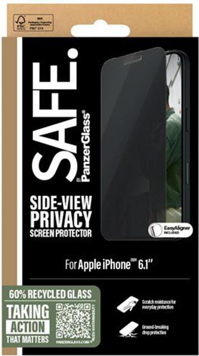 Actual product image PanzerGlass Privacy screen protector (1 Piece, Apple iPhone 15, Apple iPhone 16)