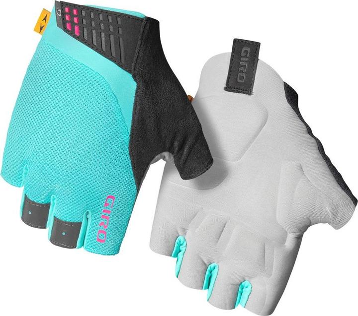 MGA Frauen Handschuhe Giro Supernatural in einem kurzen Finger Scream Blau Grün/Neon Pink Grösse S (S)