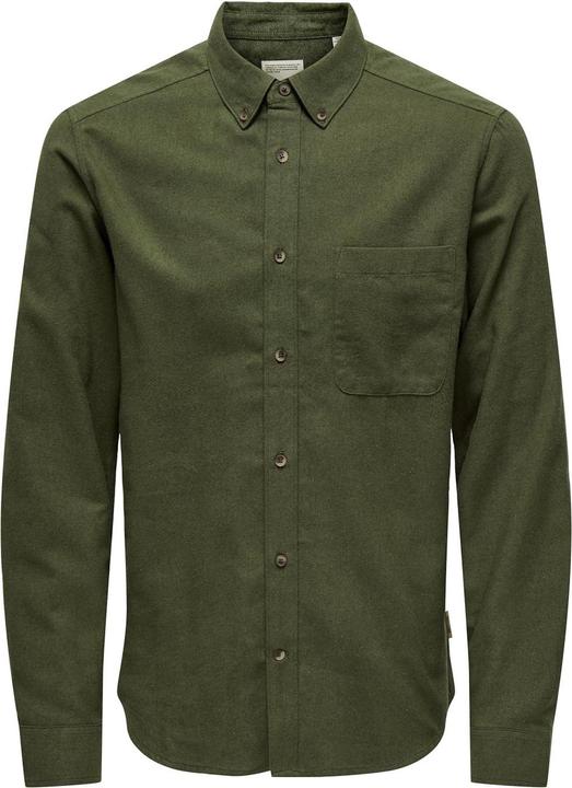 Only & Sons Einfarbiges Langarmhemd