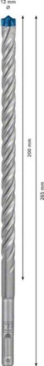 Actual product image Bosch Professional Zubehör Expert SDS plus-7X hammer drill, 12 x 200 x 265 mm (12 mm)