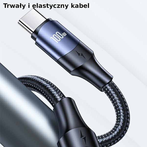 Actual product image Usams USB C — USB C (3 m, USB 2.0, 100 W)