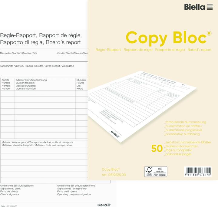 Produktbild Biella Durchschreibebücher (50 x)