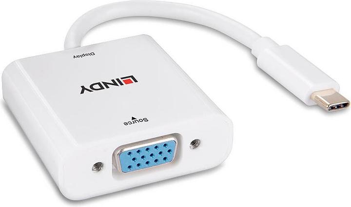 Actual product image Lindy USB Type C to VGA Converter (USB-C, 11 cm)