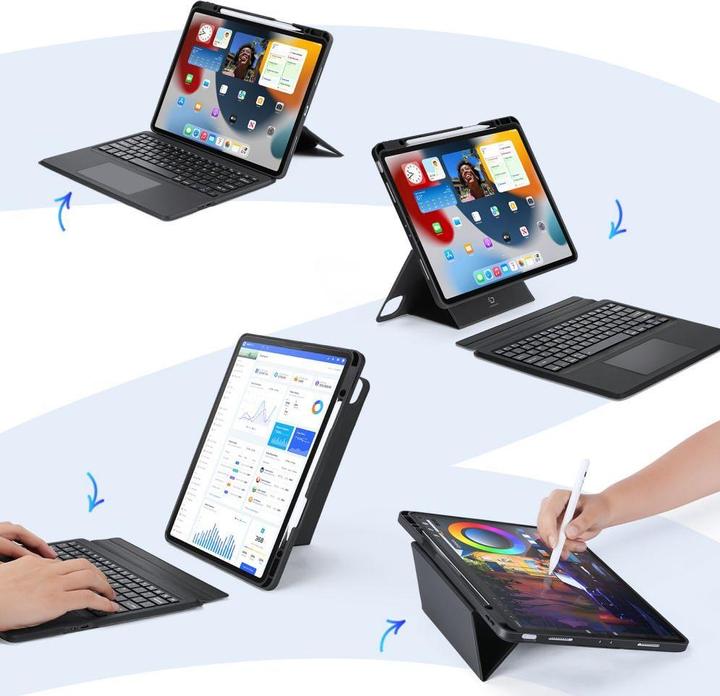 Image du produit Dux Ducis Étui pour clavier de la série DK (US, iPad Pro 12.9 2020 (4. Gen), iPad Pro 12.9 2021 (5ème génération), iPad Pro 12.9 2022 (6e génération))
