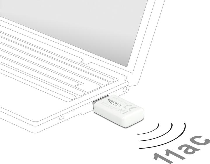 Produktbild Delock WLAN-AC USB-Adapter 12770 mit WLAN (USB 3.0)