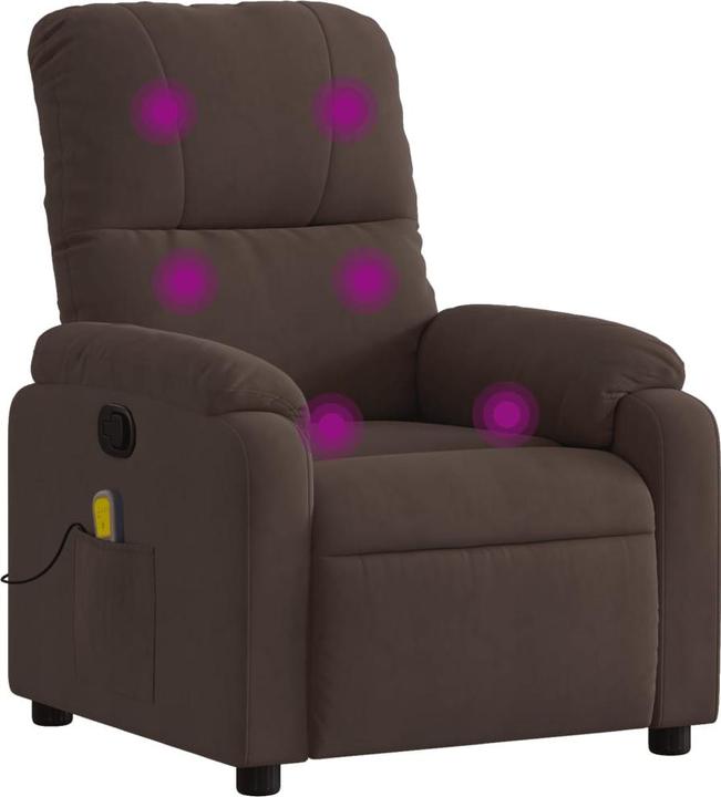 Produktbild VidaXL Massagesessel Braun Mikrofasergewebe,Farbe: Braun,Material