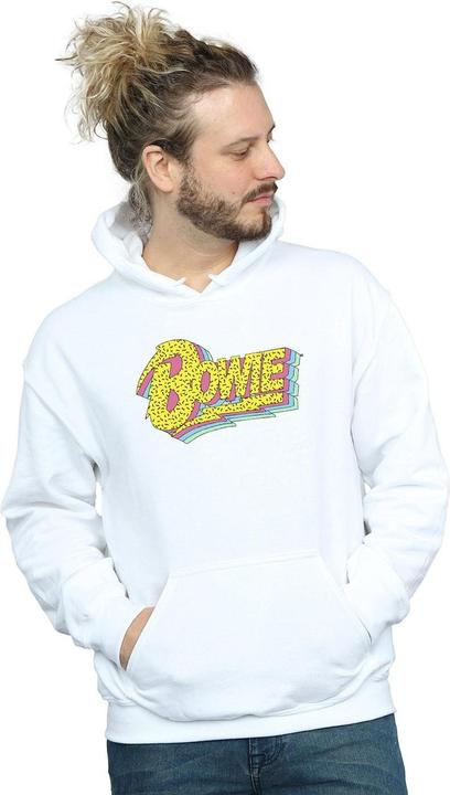 Produktbild David Bowie Moonlight 90s Logo Kapuzenpullover (4XL)