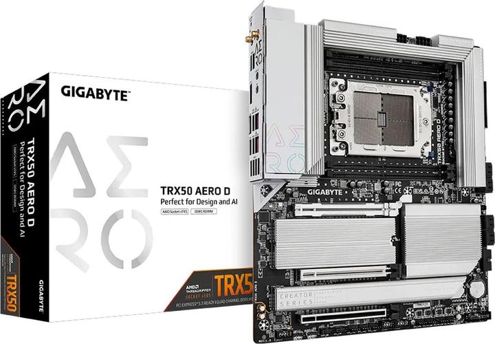Actual product image Gigabyte MB Gbt Amd Trx50 Aero D (sTR5, AMD TRX50, E-ATX)