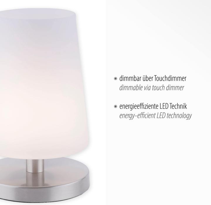 Actual product image Paul Neuhaus steel LED table lamp 3000K 3W (245 lm, G9)