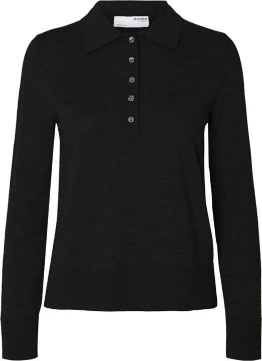 Actual product image Selected Femme Slfthea Ls Knit Merino Collar Neck Noos (S)