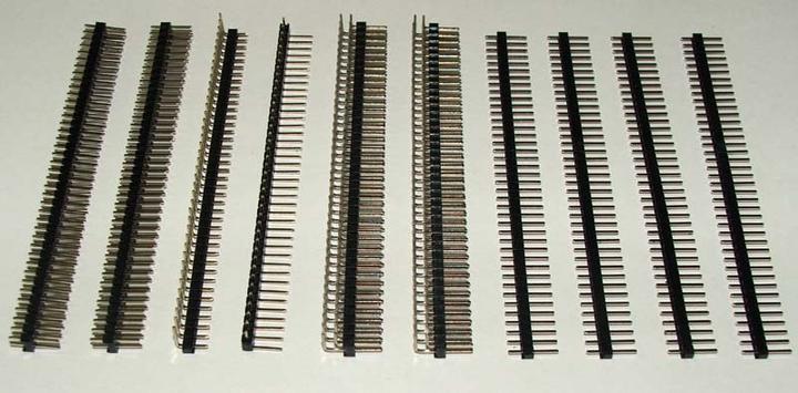 Produktbild OEM Stiftleisten-Set 10 Stk. 40Pin-Stiftleisten in 4 Variation