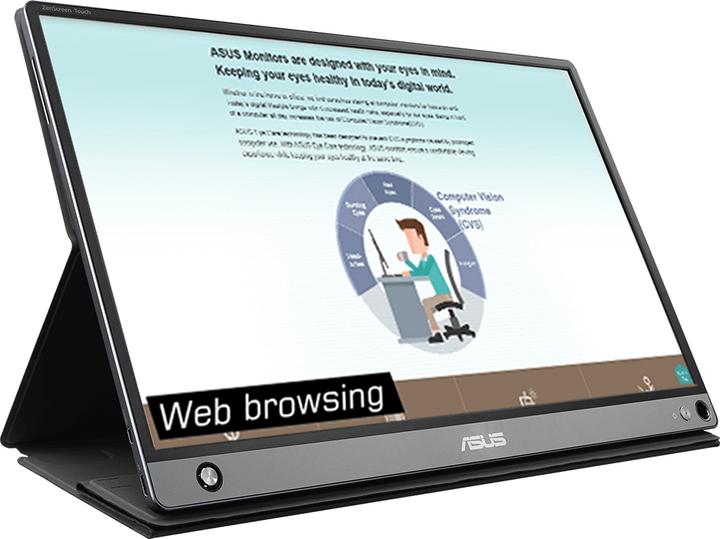 Actual product image ASUS ZenScreen Touch MB16AMT (1920 x 1080 pixels, 16")