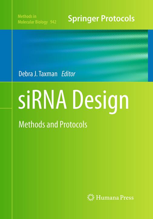 Actual product image siRNA Design (Debra J. Taxman, 2016)