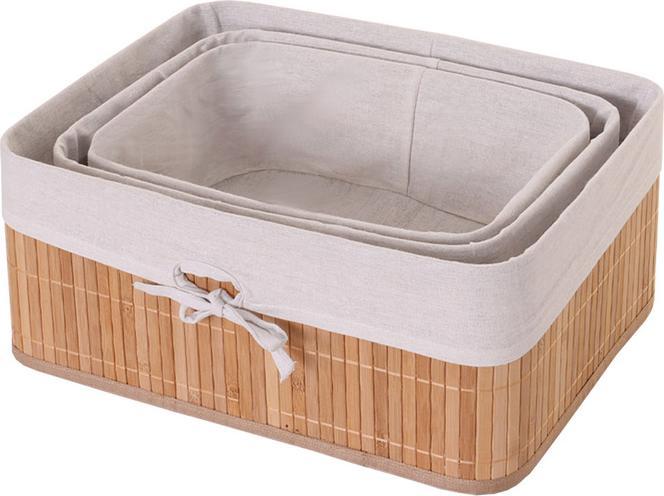 Immagine prodotto Swisshandel24 Set di 3 cestini portaoggetti, cestini portaoggetti, cestini portaoggetti, cestini portaoggetti (17 x 29 x 39 cm)